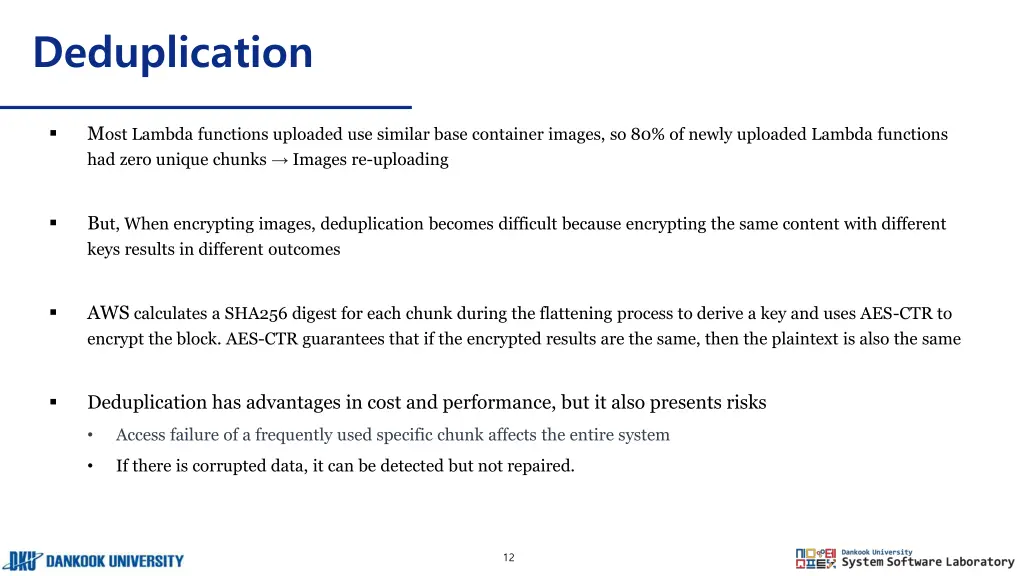 deduplication
