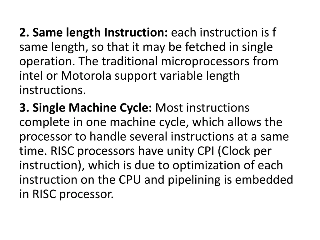 2 same length instruction each instruction