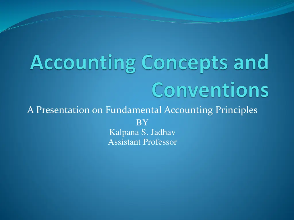 a presentation on fundamental accounting