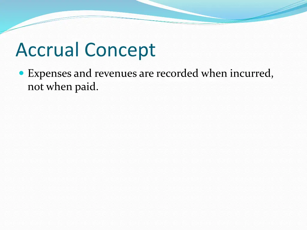 accrual concept