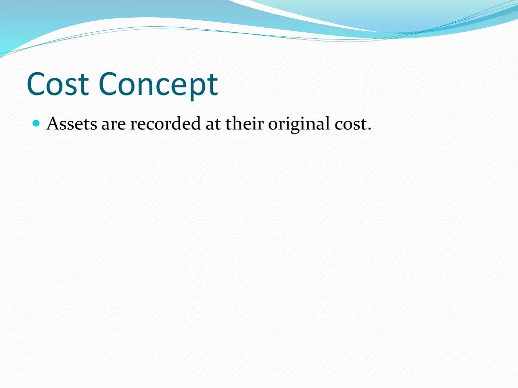cost concept