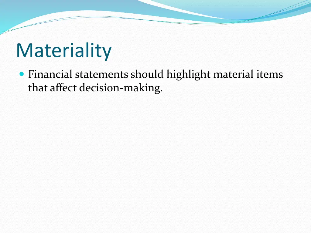materiality