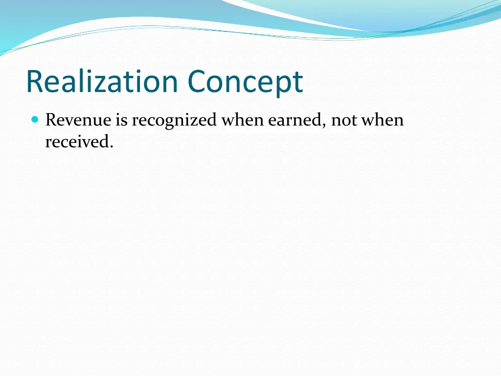 realization concept
