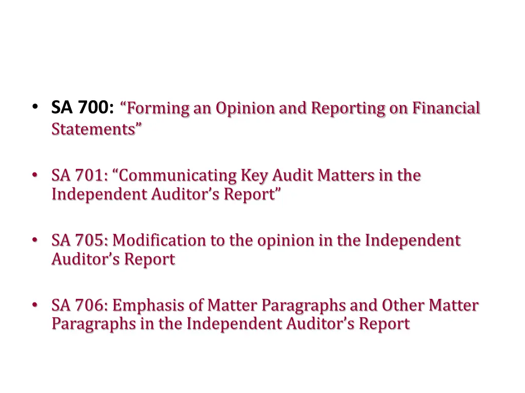 sa 700 forming an opinion and reporting