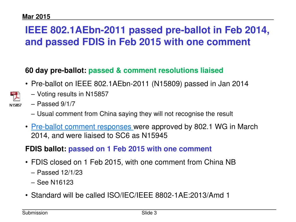 mar 2015 ieee 802 1aebn 2011 passed pre ballot