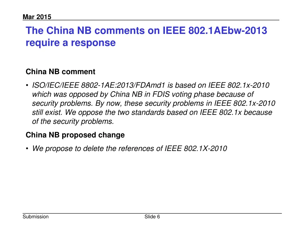 mar 2015 the china nb comments on ieee 802 1aebw
