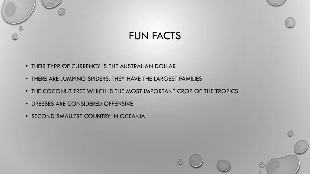 fun facts