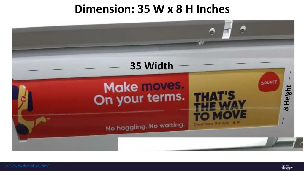 dimension 35 w x 8 h inches 1