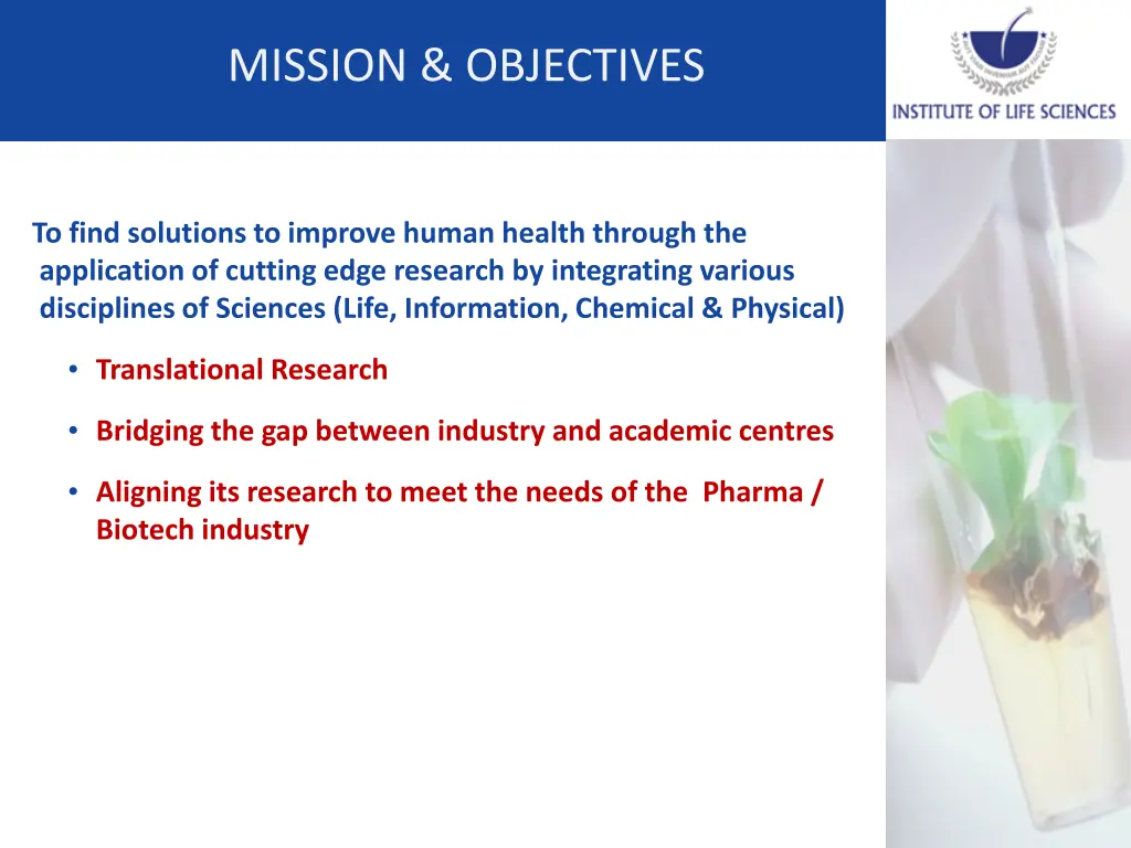 our mission and objectives mission objectives