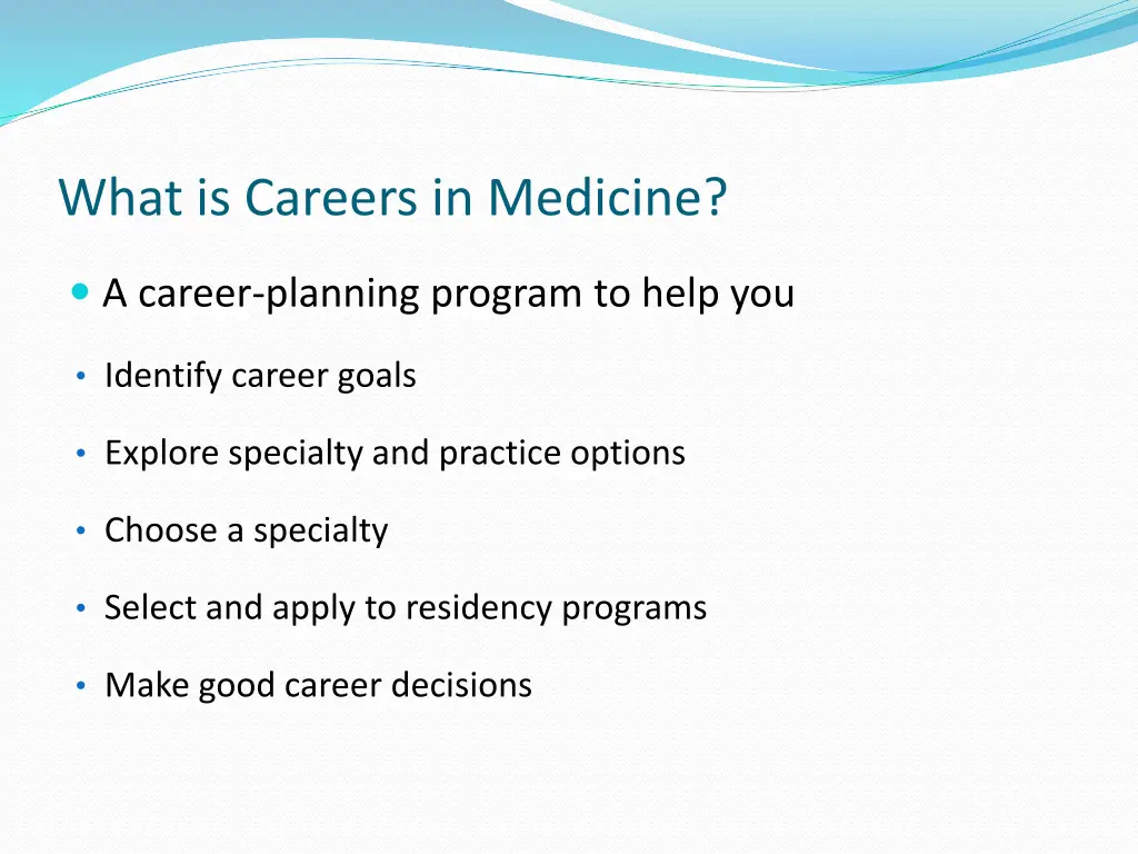 what is careers in medicine