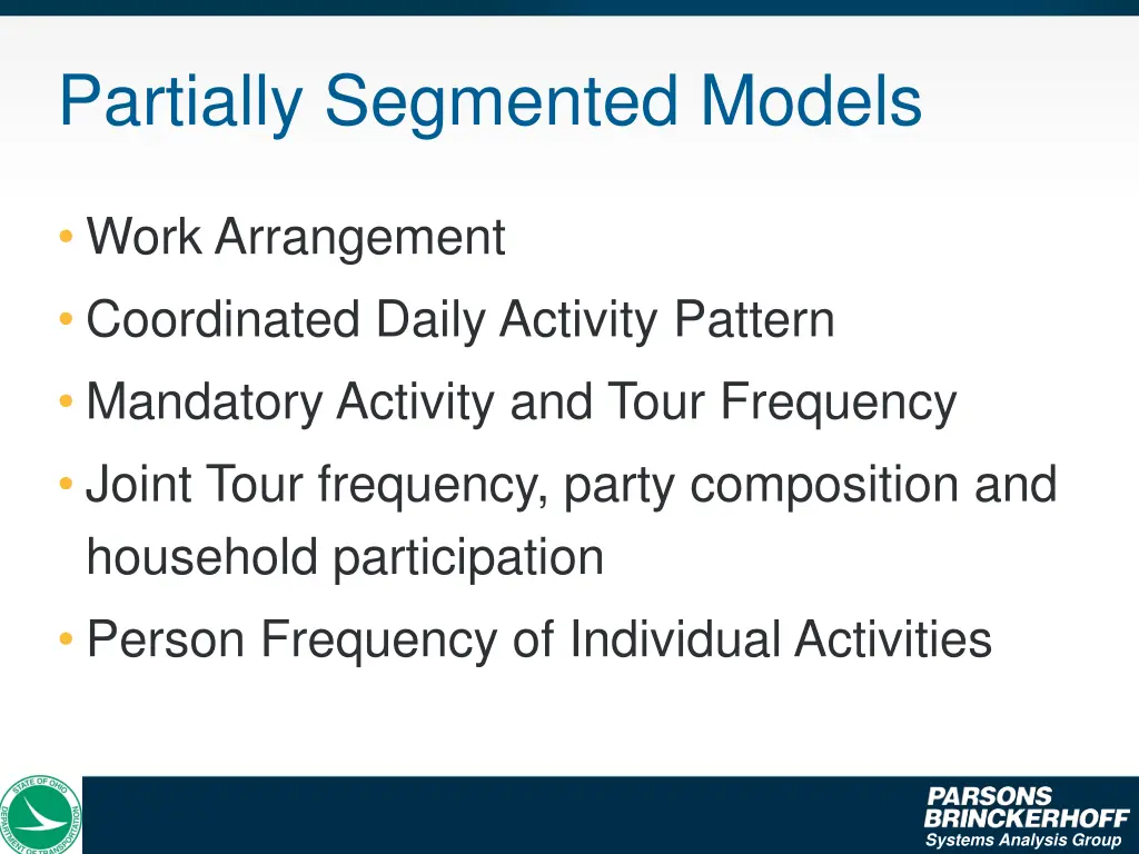 partially segmented models