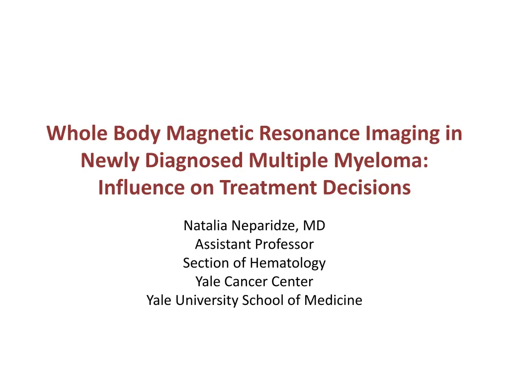 whole body magnetic resonance imaging in newly