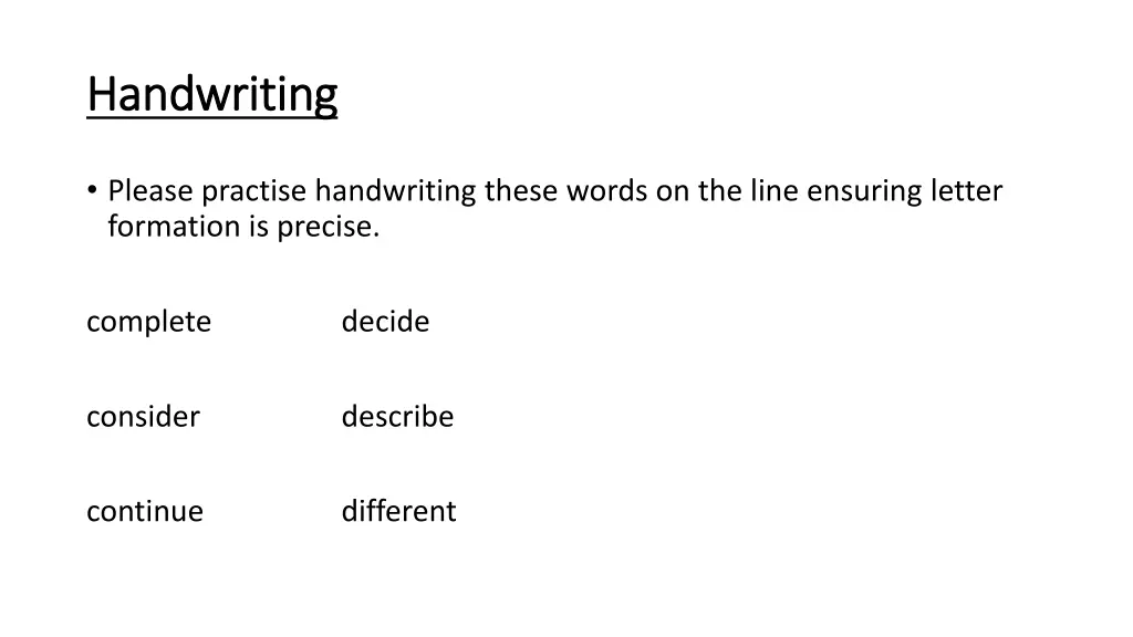 handwriting handwriting