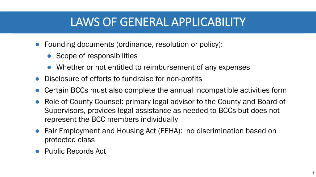 laws of general applicability laws of general