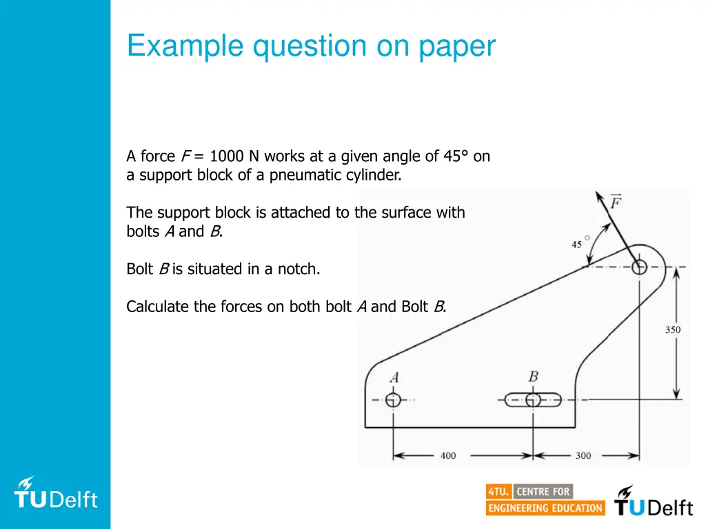 example question on paper