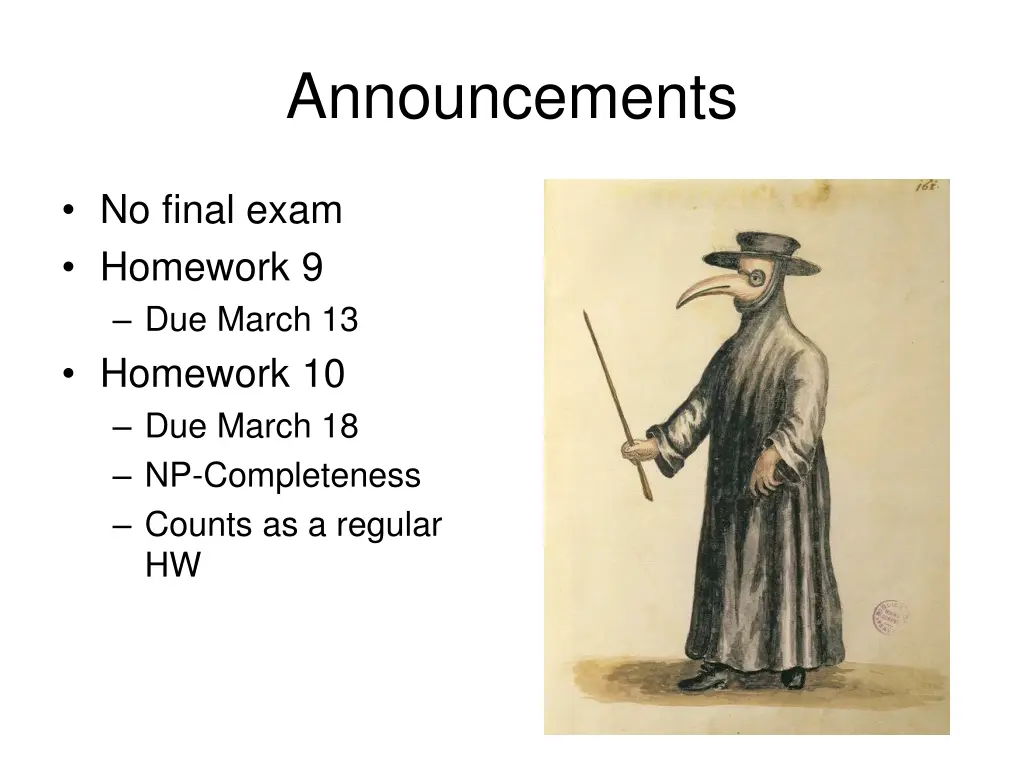 announcements