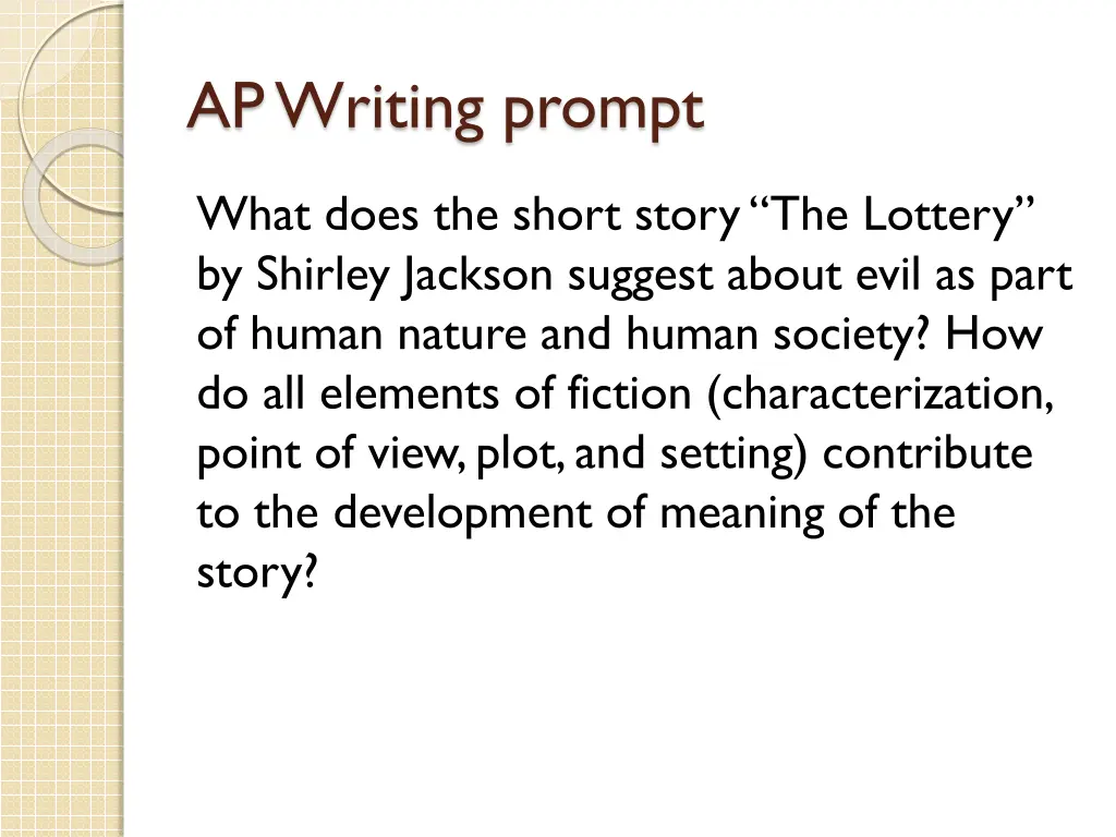 ap writing prompt