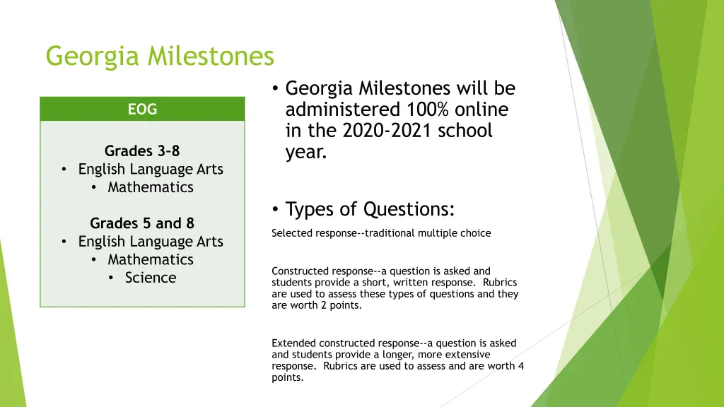 georgia milestones 1