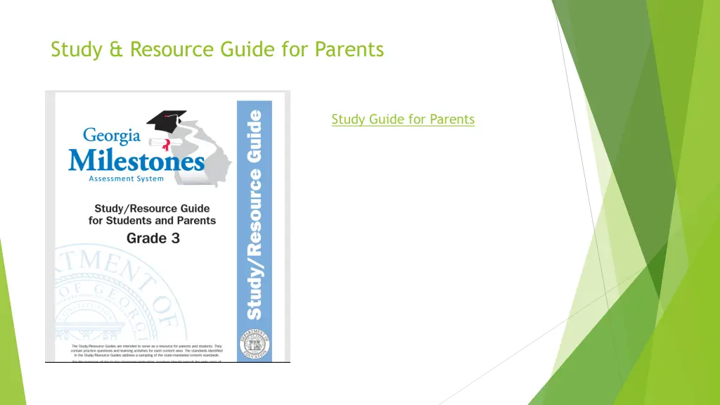 study resource guide for parents