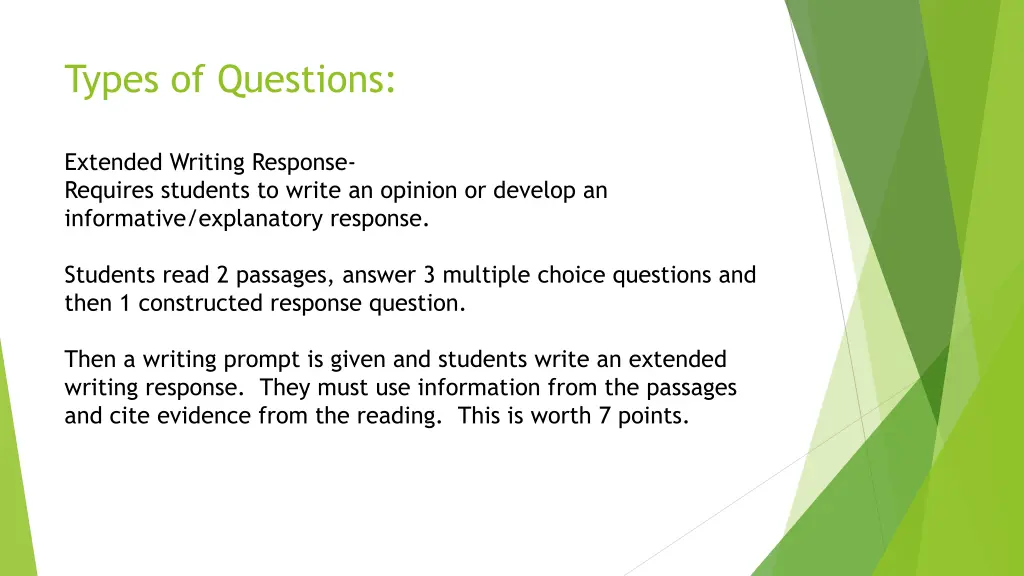 types of questions