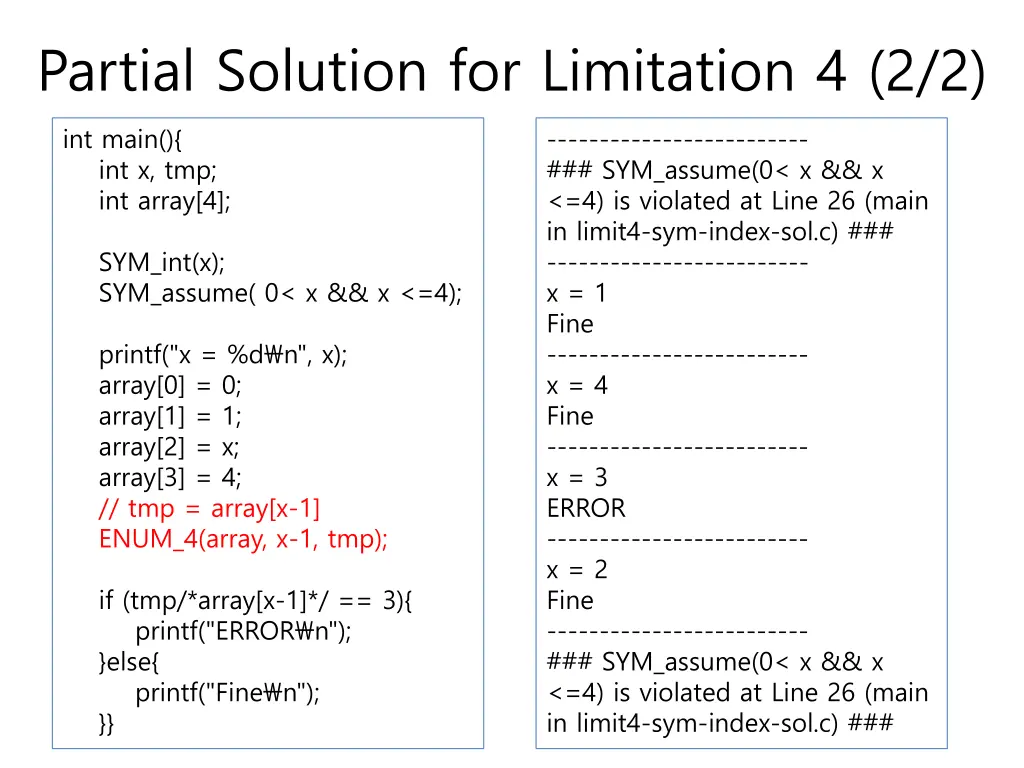 partial solution for limitation 4 2 2