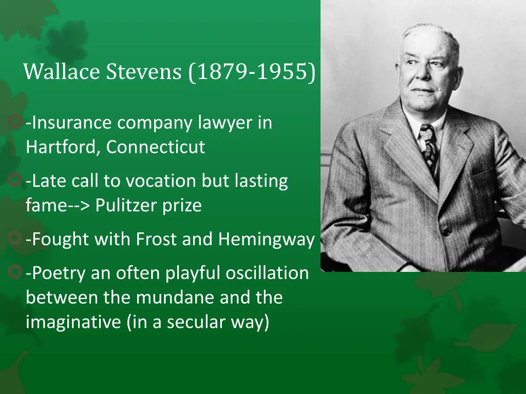 wallace stevens 1879 1955