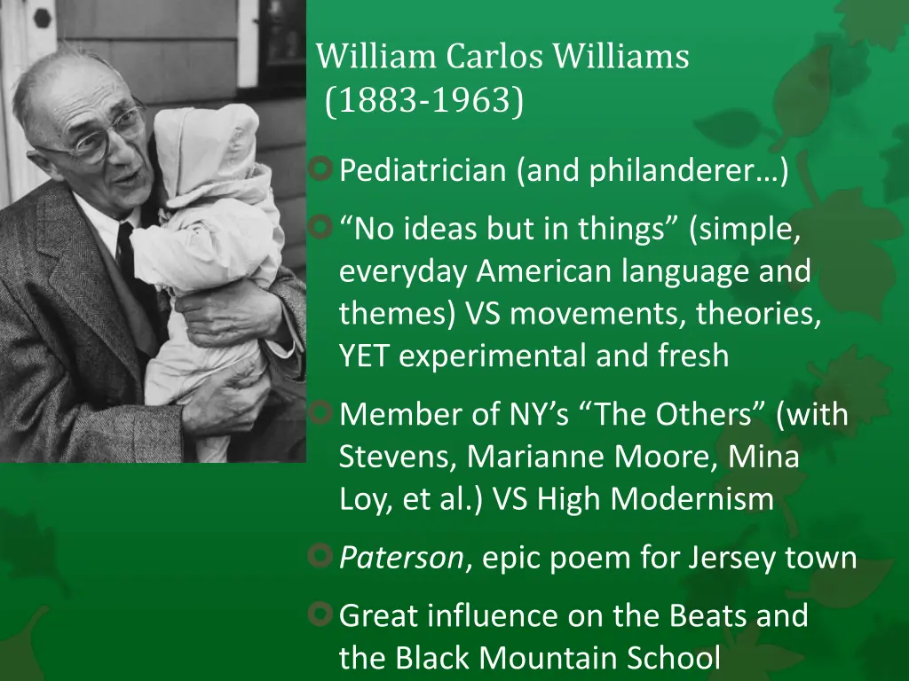 william carlos williams 1883 1963