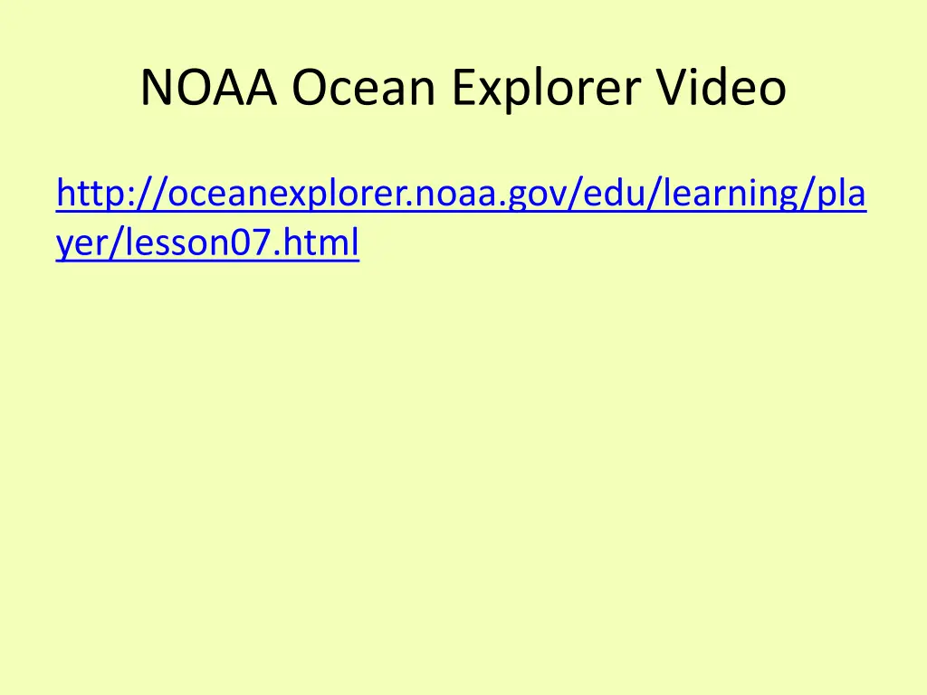 noaa ocean explorer video