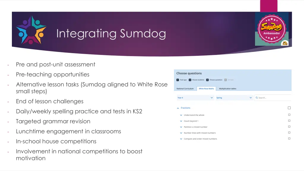 integrating sumdog