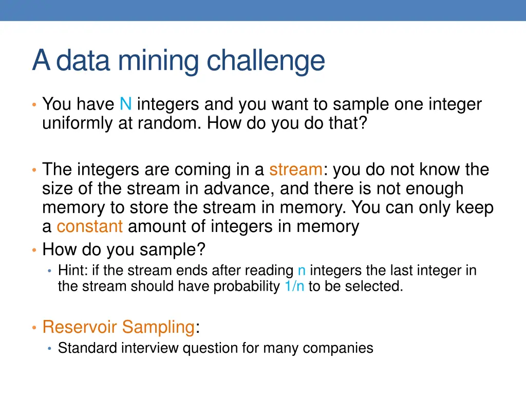 a data mining challenge
