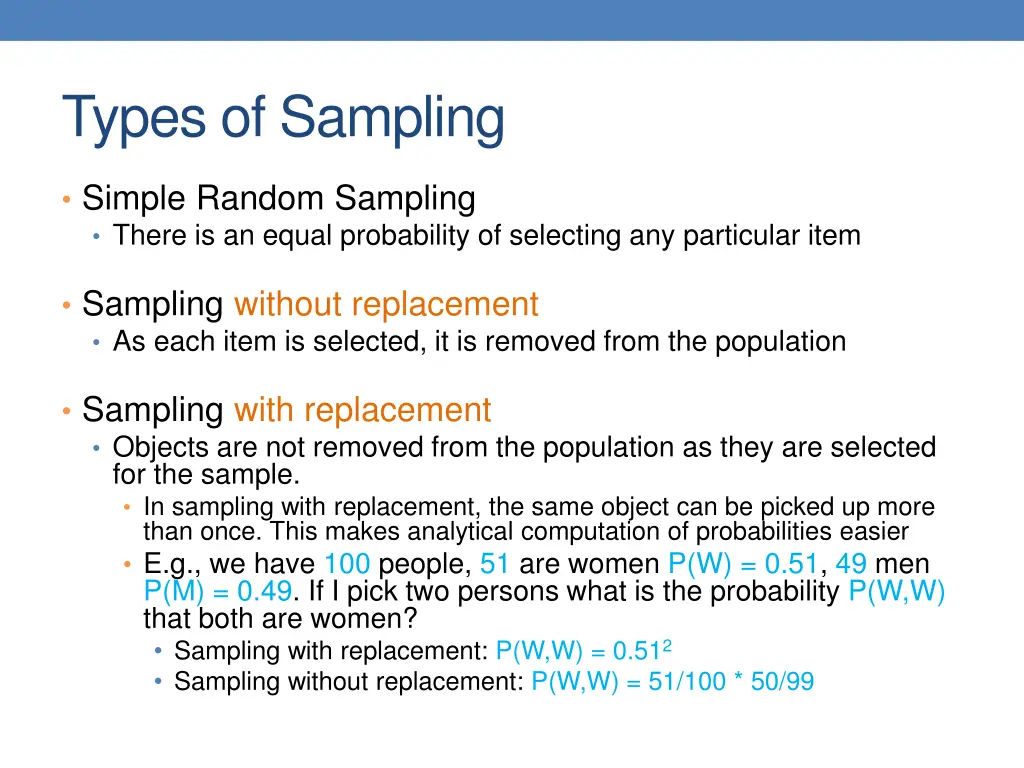 types of sampling