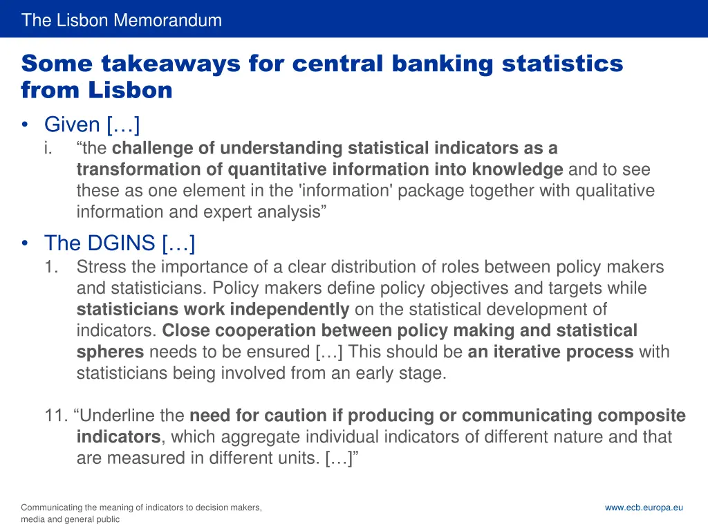 rubric the lisbon memorandum