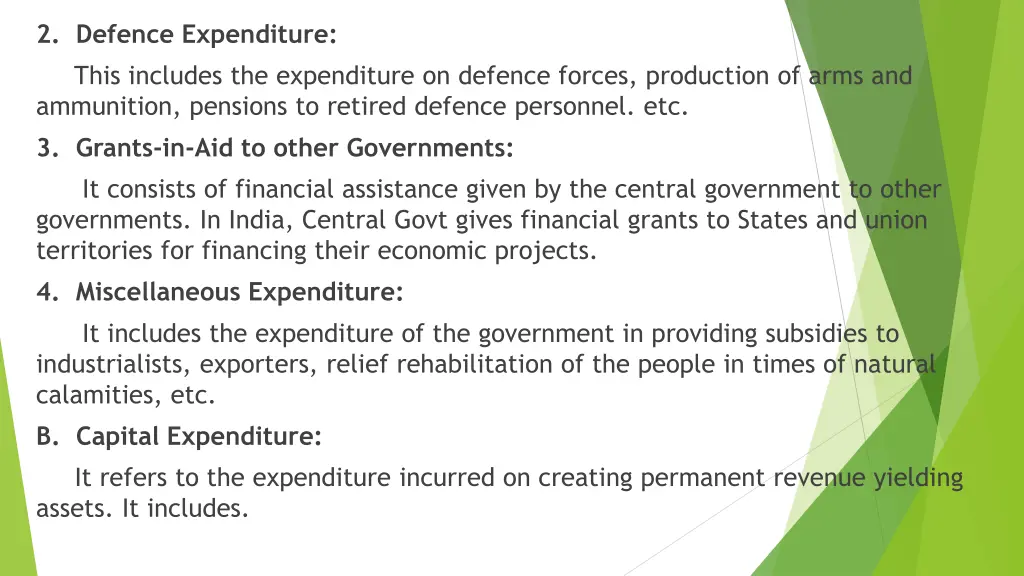2 defence expenditure this includes