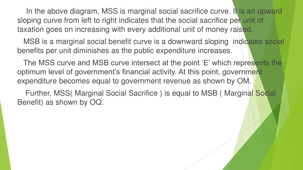 in the above diagram mss is marginal social