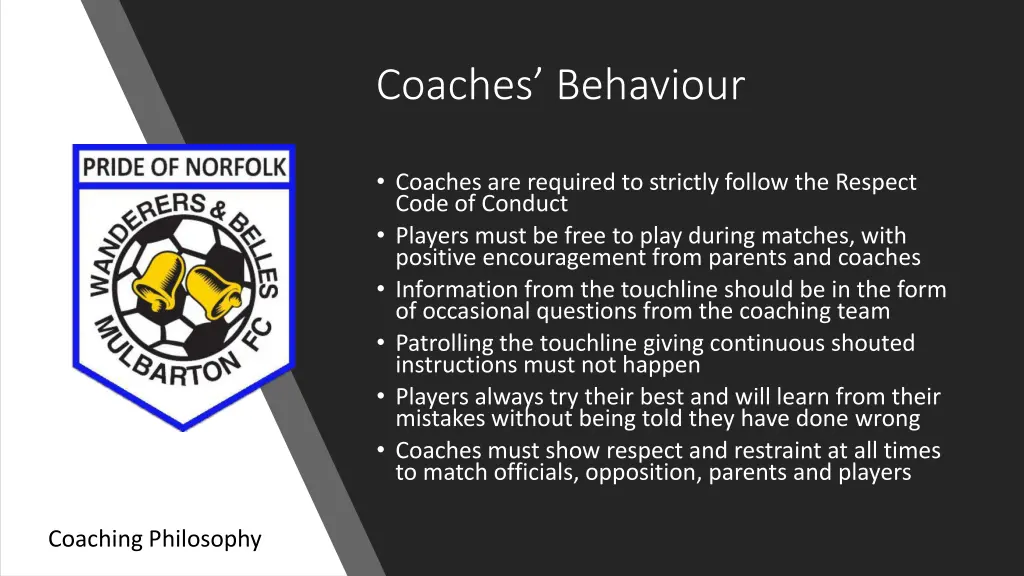 coaches behaviour