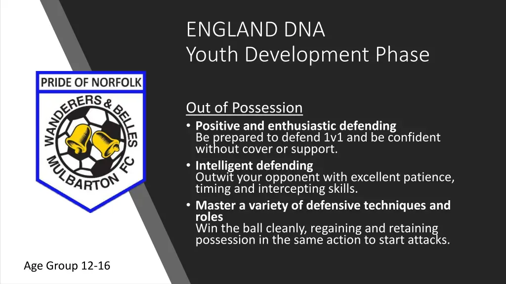 england dna youth development phase 1