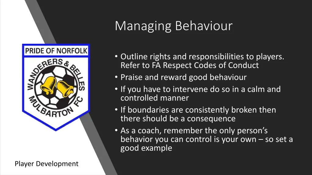 managing behaviour