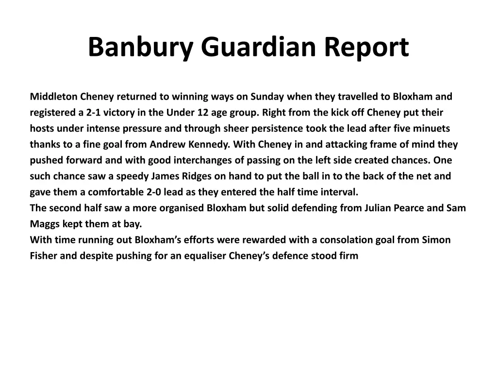 banbury guardian report 4