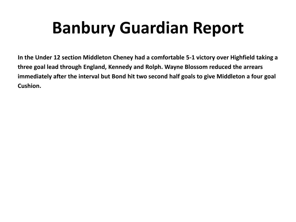 banbury guardian report 5