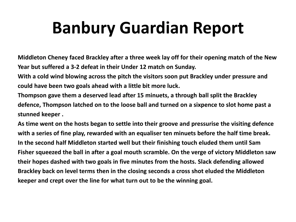 banbury guardian report 7