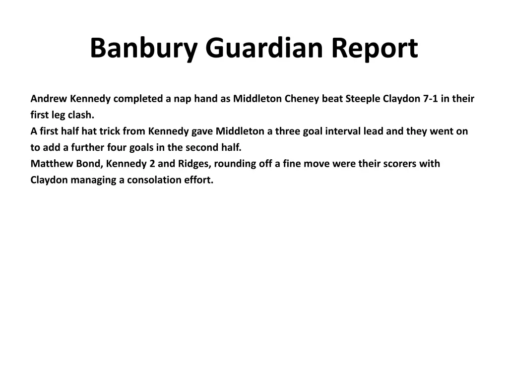banbury guardian report 8