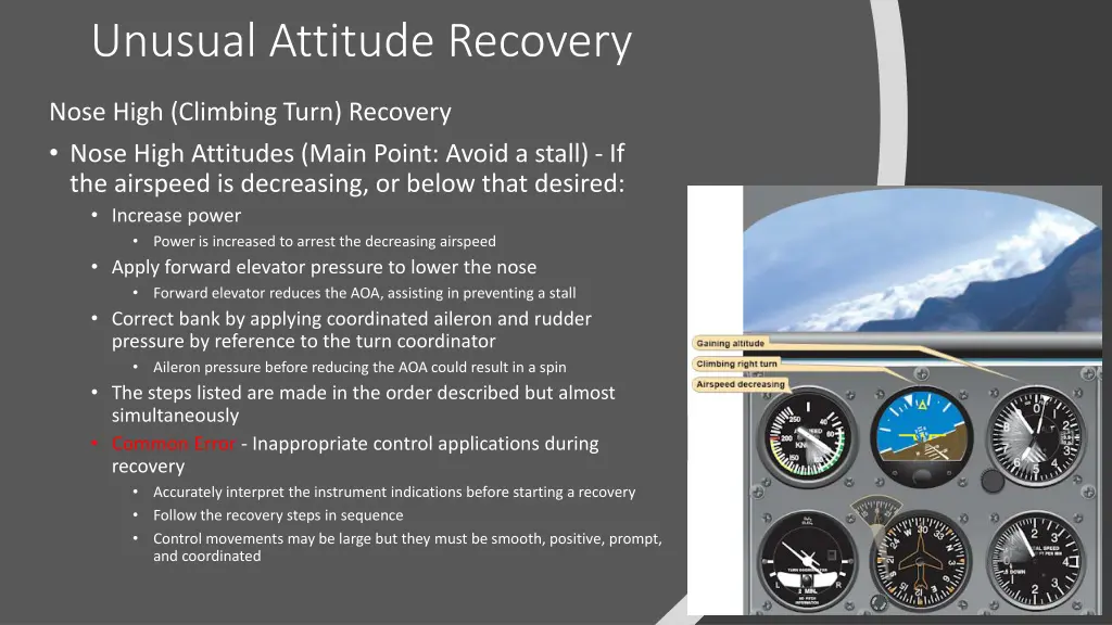 unusual attitude recovery 1