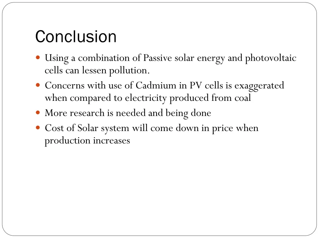 conclusion