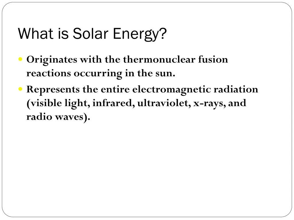 what is solar energy