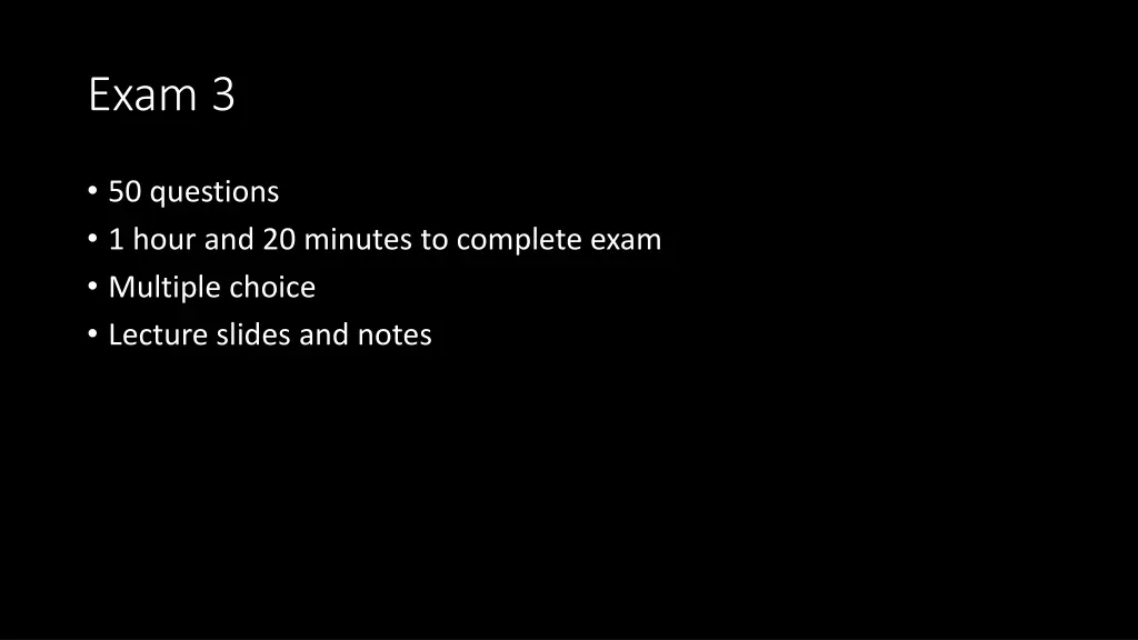 exam 3