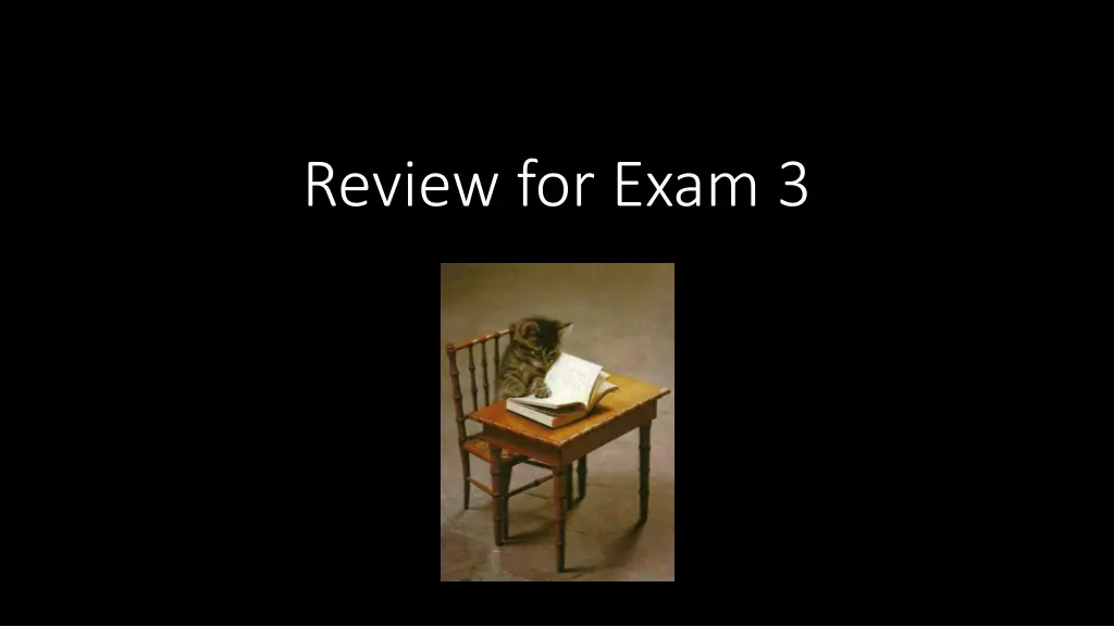 review for exam 3