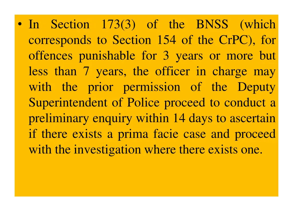 in section 173 3 of the bnss which corresponds