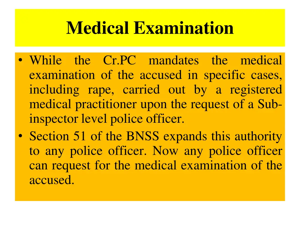 medical examination