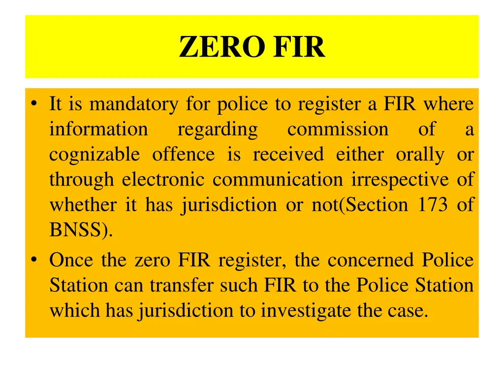 zero fir