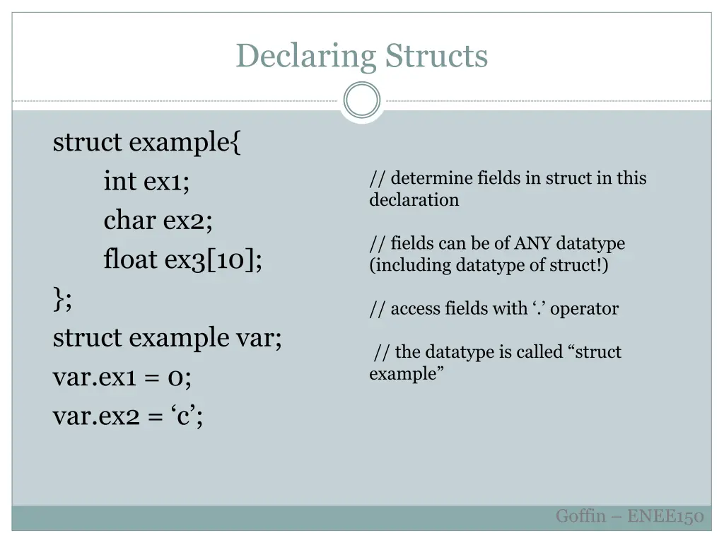 declaring structs